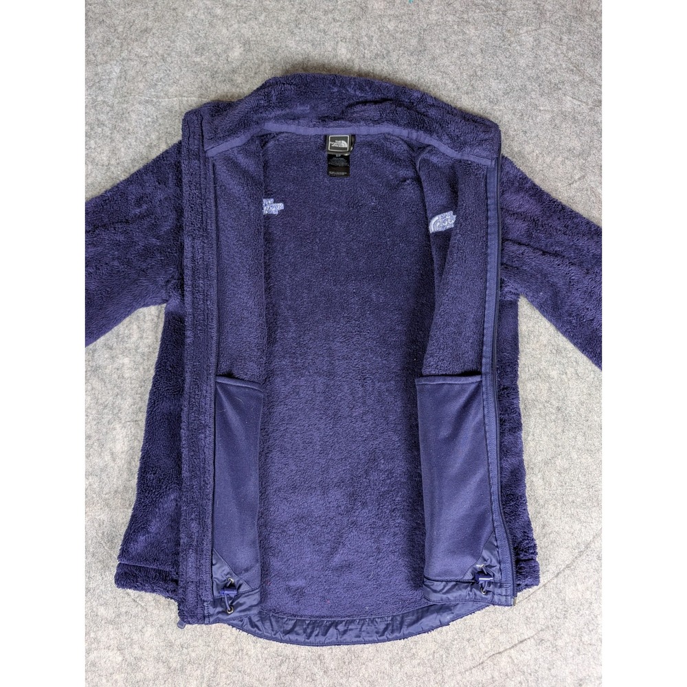 The North Face Osito Full Zip Fleece Jacket Navy Blue High Pile Silken S/P - Picture 7 of 10